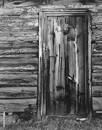 Door to Log Cabin