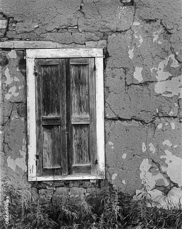 Shuttered Window in Adobe