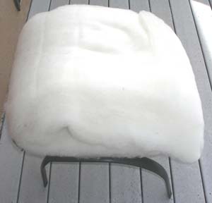 white wool batts